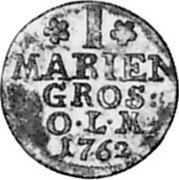 Germany Mariengroschen 1762 KM# 115 Oldenburg / Countship / Regular Coinage coin reverse