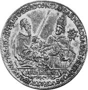 Germany Thaler 1709 JW KM# 178 Paderborn / Bishopric / Regular Coinage coin reverse