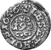 Germany 1/192 Thaler (Dreiling) 1646 (k) KM# 91 Schleswig-Holstein-Gottorp / Duchy / Regular Coinage coin reverse