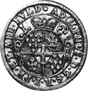 Germany 1/2 Kopfstuck (10 Kreuzer) 1727 KM# 64 Fulda / Abbey / Regular Coinage coin obverse Germany 1/2 Kopfstuck (10 Kreuzer) 1727 KM# 64 Fulda / Abbey / Regular Coinage coin obverse