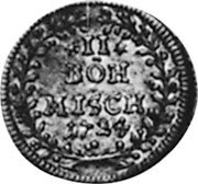 Germany 2 Bohmisch 1724 KM# 55 Fulda / Abbey / Regular Coinage coin reverse