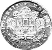 Germany 2 Ducat KM# 399 Hamburg / Free City / Trade Coinage coin reverse Germany 2 Ducat KM# 399 Hamburg / Free City / Trade Coinage coin reverse