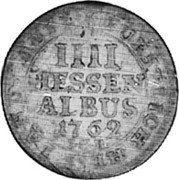 Germany 4 Albus (1/8 Thaler) KM# 468 Landgraviate / Regular Coinage coin reverse