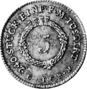 Germany 5 Kreuzer 1778 G PCB N KM# 258 Frankfurt am Main / Free City / Regular Coinage coin reverse