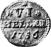 Germany 6 Heller (1/2 Albus) 1756 KM# 457 Landgraviate / Regular Coinage coin reverse