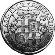 Germany Kopfstuck (20 Kreuzer) 1724 KM# 57 Fulda / Abbey / Regular Coinage coin obverse Germany Kopfstuck (20 Kreuzer) 1724 KM# 57 Fulda / Abbey / Regular Coinage coin obverse