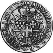 Germany Kopfstuck (20 Kreuzer) 1726 KM# 65 Fulda / Abbey / Regular Coinage coin obverse Germany Kopfstuck (20 Kreuzer) 1726 KM# 65 Fulda / Abbey / Regular Coinage coin obverse
