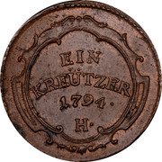Germany Kreutzer 1794 H KM# 19 Further Austria / Province / Regular Coinage coin reverse