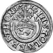 Germany Groschen (1/24 Thaler) 1614 AL KM# 29 Stolberg / Countship / Regular Coinage coin reverse