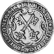 Germany Guldenthaler 1621 KM# 32 Regensburg / Free City / Regular Coinage coin reverse