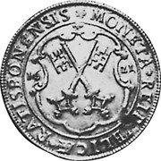 Germany Guldenthaler 16Z1 KM# 31 Regensburg / Free City / Regular Coinage coin reverse