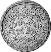 Germany Thaler 1681 MF KM# 195 Regensburg / Free City / Regular Coinage coin reverse