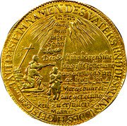 Germany 8 Ducat 1670 KM# 30 Saxe-New-Gotha / Duchy / Trade Coinage coin obverse