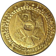 USA Brasher Doubloon 1787 KM# Tn51.2 * E UNUM * PLURIBUS EE coin obverse USA Brasher Doubloon 1787 KM# Tn51.2 * E UNUM * PLURIBUS EE coin obverse
