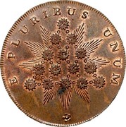 USA Cent 1793 KM# Tn70.2 Kentucky Tokens E PLURIBUS UNUM coin reverse USA Cent 1793 KM# Tn70.2 Kentucky Tokens E PLURIBUS UNUM coin reverse