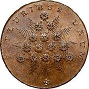 USA Cent 1793 KM# Tn70.4 Kentucky Tokens E PLURIBUS UNUM coin reverse USA Cent 1793 KM# Tn70.4 Kentucky Tokens E PLURIBUS UNUM coin reverse