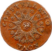 USA Cent Nova Constellatio 1785 KM# EA9 NOVA CONSTELLATIO coin obverse USA Cent Nova Constellatio 1785 KM# EA9 NOVA CONSTELLATIO coin obverse