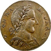 USA Copper 1787 KM# 12 Nova Eboracs NOVA EBORAC. coin obverse USA Copper 1787 KM# 12 Nova Eboracs NOVA EBORAC. coin obverse