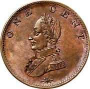 USA One Cent Washington Double Head 1783 KM# Tn40 ONE CENT coin reverse USA One Cent Washington Double Head 1783 KM# Tn40 ONE CENT coin reverse