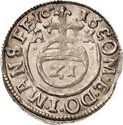 Germany 1/21 Thaler 1616 AK KM# 10 Mansfeld-Artern / Countship / Joint Coinage coin reverse