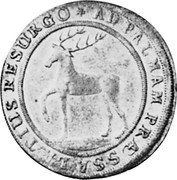 Germany 16 Gute Groschen (2/3 Thaler) 1676 MDCLXXVI KM# 71 Sayn-Wittgenstein-Wittgenstein / Countship / Standard Coinage coin reverse