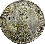 Germany 2/3 Thaler (Gulden) 1682 HM KM# 10 Saxe-Eisenberg / Duchy / Regular Coinage coin obverse Germany 2/3 Thaler (Gulden) 1682 HM KM# 10 Saxe-Eisenberg / Duchy / Regular Coinage coin obverse