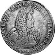 Germany 2/3 Thaler (Gulden) KM# 23 Saxe-Eisenberg / Duchy / Regular Coinage coin obverse Germany 2/3 Thaler (Gulden) KM# 23 Saxe-Eisenberg / Duchy / Regular Coinage coin obverse