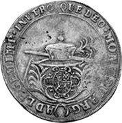 Germany 2/3 Thaler (Gulden) KM# 23 Saxe-Eisenberg / Duchy / Regular Coinage coin reverse Germany 2/3 Thaler (Gulden) KM# 23 Saxe-Eisenberg / Duchy / Regular Coinage coin reverse