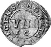 Germany 8 Heller (16)82 IC KM# 105 Sayn-Wittgenstein-Wittgenstein / Countship / Standard Coinage coin reverse Germany 8 Heller (16)82 IC KM# 105 Sayn-Wittgenstein-Wittgenstein / Countship / Standard Coinage coin reverse