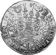 Germany Thaler 1682 HM KM# 12 Saxe-Eisenberg / Duchy / Regular Coinage coin reverse Germany Thaler 1682 HM KM# 12 Saxe-Eisenberg / Duchy / Regular Coinage coin reverse