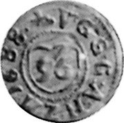 Germany 1/96 Thaler (Sechsling) 1688 (k) KM# 90 Mecklenburg-Güstrow / Duchy / Regular Coinage coin reverse