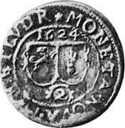 Germany 2 Batzen (Doppelbätzner) 1624 KM# 15 Murbach and Lüders / Abbey / Regular Coinage coin obverse