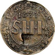 Germany 3 Schilling 1633 KM# 404 Münster / Cathedral Chapter / Regular Coinage coin reverse Germany 3 Schilling 1633 KM# 404 Münster / Cathedral Chapter / Regular Coinage coin reverse