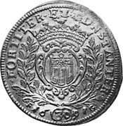 Germany 30 Kreuzer (1/2 Gulden) 1691 FIG KM# 79 Montfort / Countship / Standard Coinage coin reverse