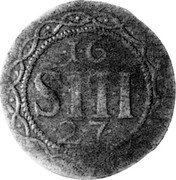 Germany 3 Schilling 1627 KM# 318 Paderborn / Cathedral Chapter / Regular Coinage coin reverse Germany 3 Schilling 1627 KM# 318 Paderborn / Cathedral Chapter / Regular Coinage coin reverse