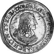 Germany 30 Kreuzer (1/2 Gulden) 1658 (a) KM# 89 Pfalz / Electorate / Regular Coinage coin obverse