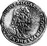 Germany 30 Kreuzer (1/2 Gulden) 1672 KM# 100 Pfalz / Electorate / Regular Coinage coin obverse