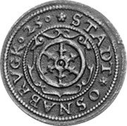 Germany 6 Pfennig (16)25 CD MB# 92 Osnabrück / City / Regular Coinage coin obverse