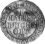 Germany 1/2 Reichsort (1/8 Thaler) 1666 AS KM# 70 Hannover / Provincial City / Regular Coinage coin reverse Germany 1/2 Reichsort (1/8 Thaler) 1666 AS KM# 70 Hannover / Provincial City / Regular Coinage coin reverse