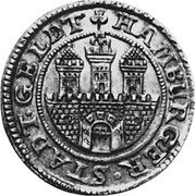 Germany 16 Schilling (Mark) 1672 (k) KM# 252 Hamburg / Free City / Regular Coinage coin obverse