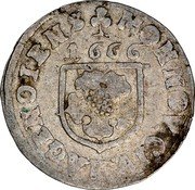 Germany 2 Kreuzer (1/2 Batzen) 1666 (p) KM# 51 Free Imperial City / Regular Coinage coin obverse