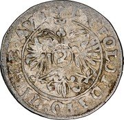 Germany 2 Kreuzer (1/2 Batzen) 1666 (p) KM# 51 Free Imperial City / Regular Coinage coin reverse