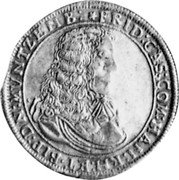 Germany 60 Kreuzer (2/3 Thaler) 1672 MG KM# 71.4 Hanau-Lichtenberg / Countship / Regular Coinage coin obverse