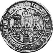 Germany 8 Schilling (1/2 Mark) 1672 (k) KM# 250 Hamburg / Free City / Regular Coinage coin obverse