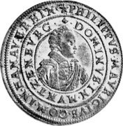 Germany Teston (6 Batzen) KM# 36 Hanau-Münzenberg / Countship / Regular Coinage coin obverse Germany Teston (6 Batzen) KM# 36 Hanau-Münzenberg / Countship / Regular Coinage coin obverse