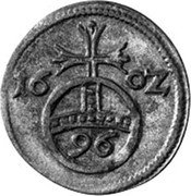 Germany 1/96 Thaler (3 Pfennig) 160Z KM# 144 Hildesheim / Free City coin reverse