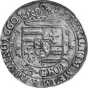 Germany 48 Grote 1660 KM# 47 Jever / Lordship / Regular Coinage coin reverse