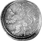 Germany 6 Heller (1/2 Albus) 1670 KM# 281 Landgraviate / Regular Coinage coin reverse