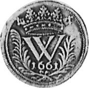 Germany Albus (12 Heller) 1661 IGB KM# A252 Landgraviate / Regular Coinage coin obverse Germany Albus (12 Heller) 1661 IGB KM# A252 Landgraviate / Regular Coinage coin obverse