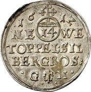 Germany 1/14 Thaler (Doppelgroschen) 161Z G(a)M KM# 18 Magdeburg / Archbishopric / Regular Coinage coin reverse